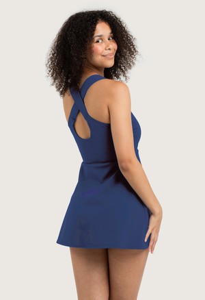 Recycling Badekleid / Tankini dunkelblau from Frija Omina