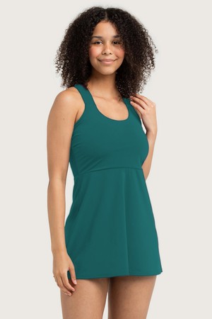 Recycling Badekleid / Tankini smaragd from Frija Omina