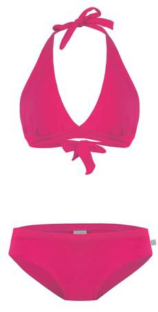 Bio Bikini Fjorde pink uni (Top + Pants) via Frija Omina