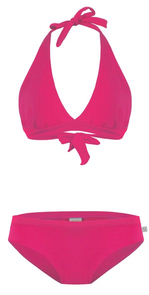 Bio Bikini Fjorde pink uni (Top + Pants) from Frija Omina