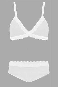 Set: Bio BH+ Hipster, Spitze weiß via Frija Omina
