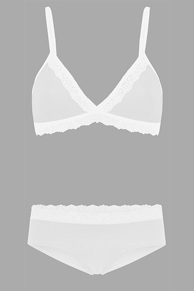 Set: Bio BH+ Hipster, Spitze weiß from Frija Omina
