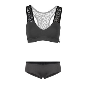 Set Bio-Hipster & Bustier Jondel anthrazit (grau) from Frija Omina