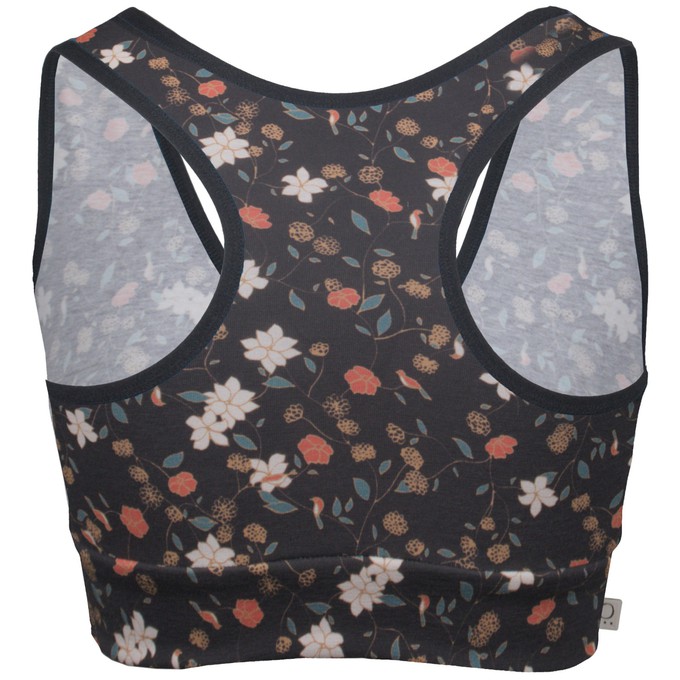 Bio Sport-Top Athla fleur-noir (schwarz) from Frija Omina