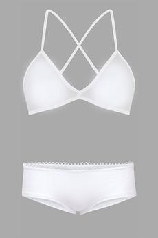 Set: Bio BH + Hipster, weiß via Frija Omina