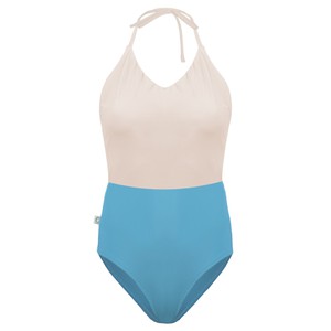 Recycling Badeanzug Swea creme + sailorblue from Frija Omina