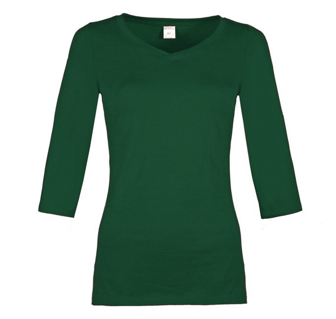 Bio 3/4 Arm- Shirt Winda smaragd (grün) from Frija Omina