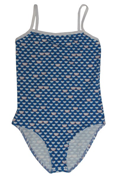Bio Badeanzug Madri Petite, halfdots blau from Frija Omina