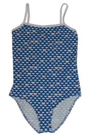 Bio Badeanzug Madri Petite, halfdots blau from Frija Omina