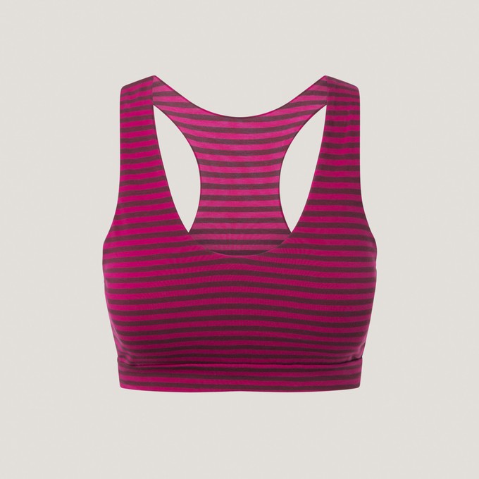 Bio-Baumwolle Bikini-Top Ijoris beere Streifen from Frija Omina