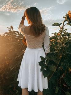 Bio-Kleid Boho Drøm weiß via Frija Omina