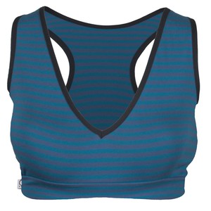 Bio Sport-Top Athla petrol-indigo gestreift (blau) from Frija Omina