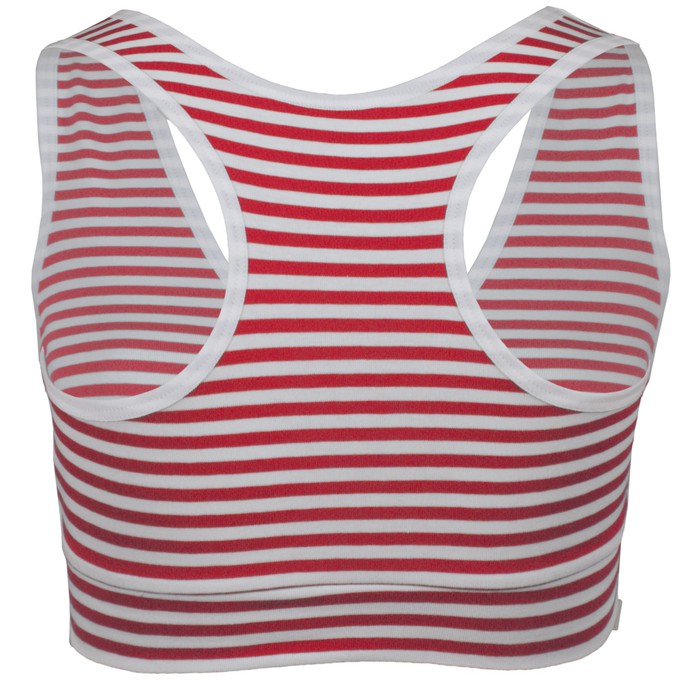 Bio Sport-Top Athla rot-weiß gestreift from Frija Omina