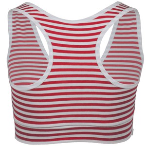 Bio Sport-Top Athla rot-weiß gestreift from Frija Omina