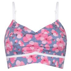 Bio Bustier Yoga Kirschblüte (blau) via Frija Omina