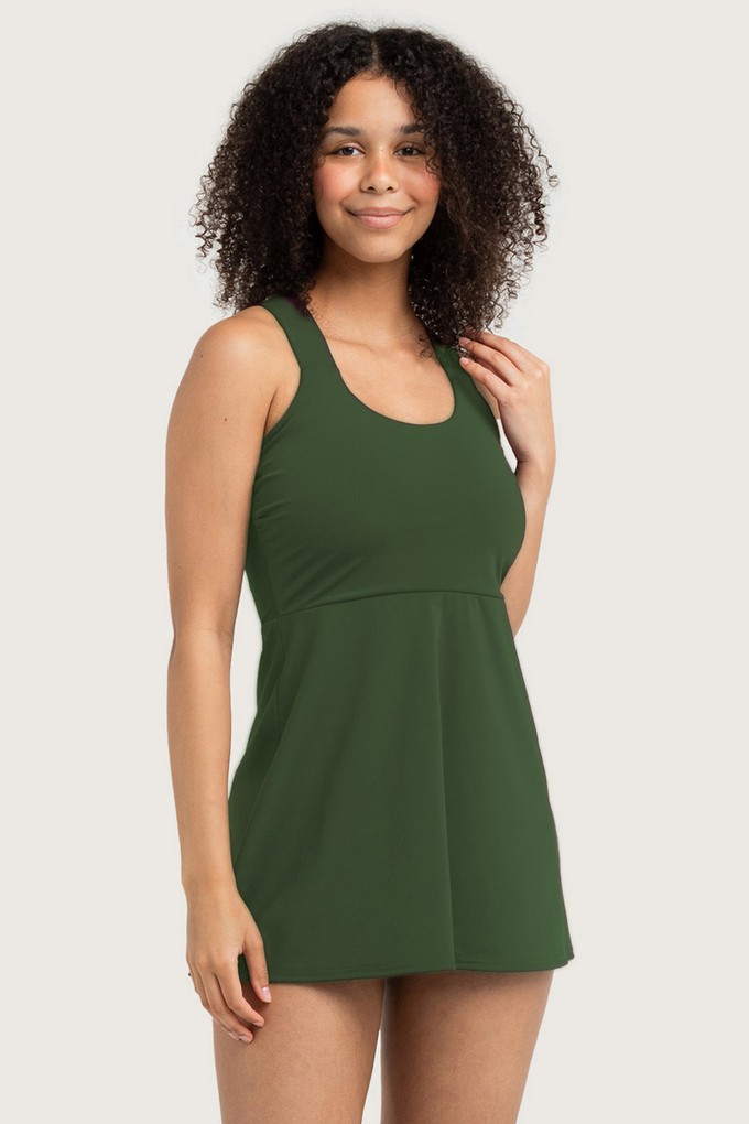 Recycling Badekleid / Tankini oliv from Frija Omina