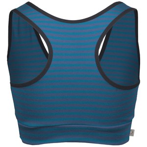 Bio Sport-Top Athla petrol-indigo gestreift (blau) from Frija Omina