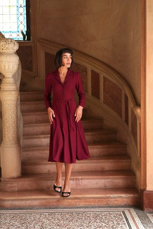 Hortensia Belted Dress from GAÂLA