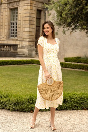 Estelle Midi Cap Sleeve Dress from GAÂLA