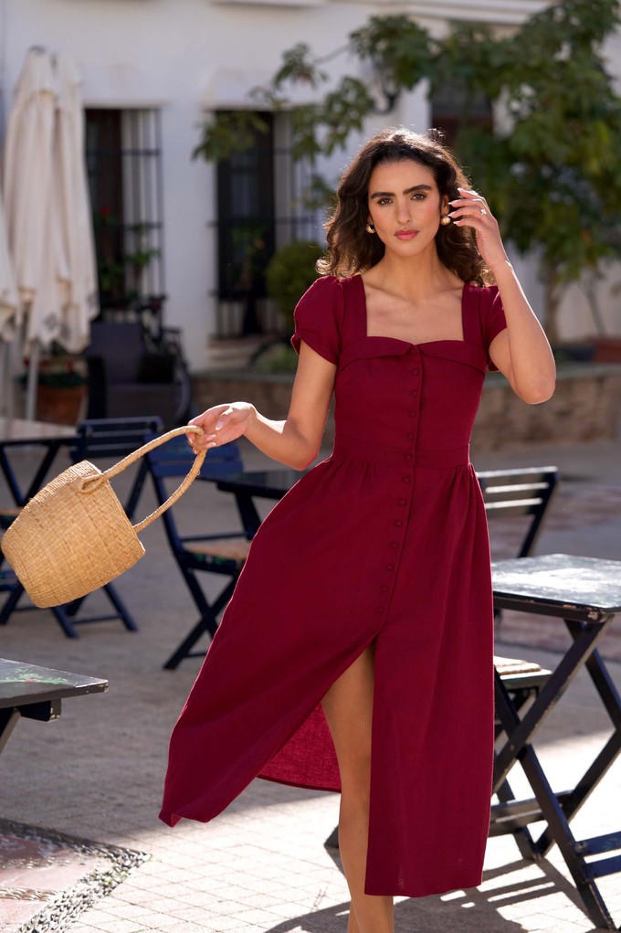 Estelle Button Down Linen Dress from GAÂLA
