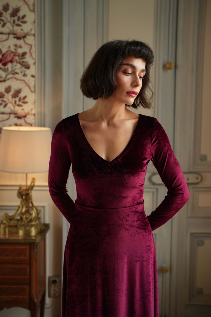 Azure Velvet Dress from GAÂLA
