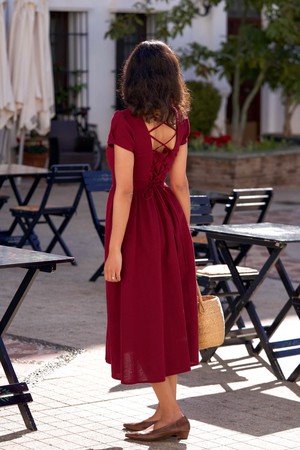 Estelle Button Down Linen Dress from GAÂLA