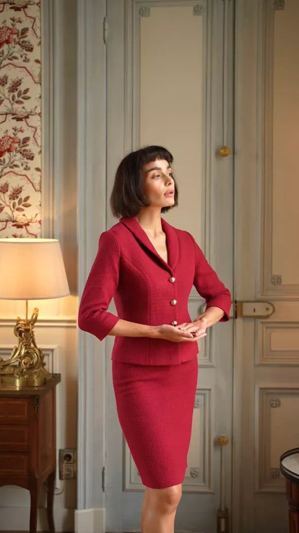 Margaux Cotton Tweed Two Piece from GAÂLA Margaux Cotton Tweed Two Piece from GAÂLA