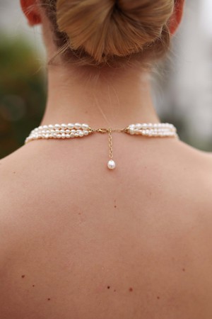 Mathilde Multistrand Pearl Necklace from GAÂLA Mathilde Multistrand Pearl Necklace from GAÂLA