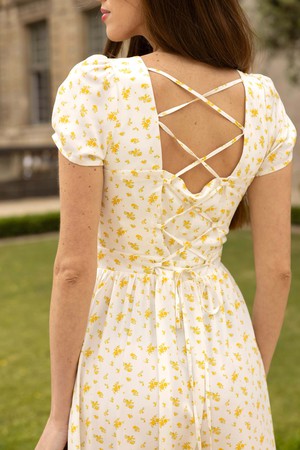 Estelle Midi Cap Sleeve Dress from GAÂLA