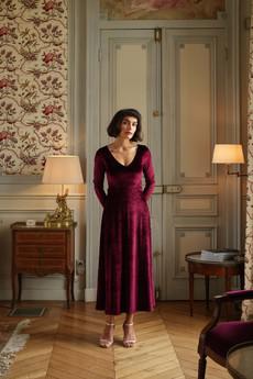 Azure Velvet Dress via GAÂLA