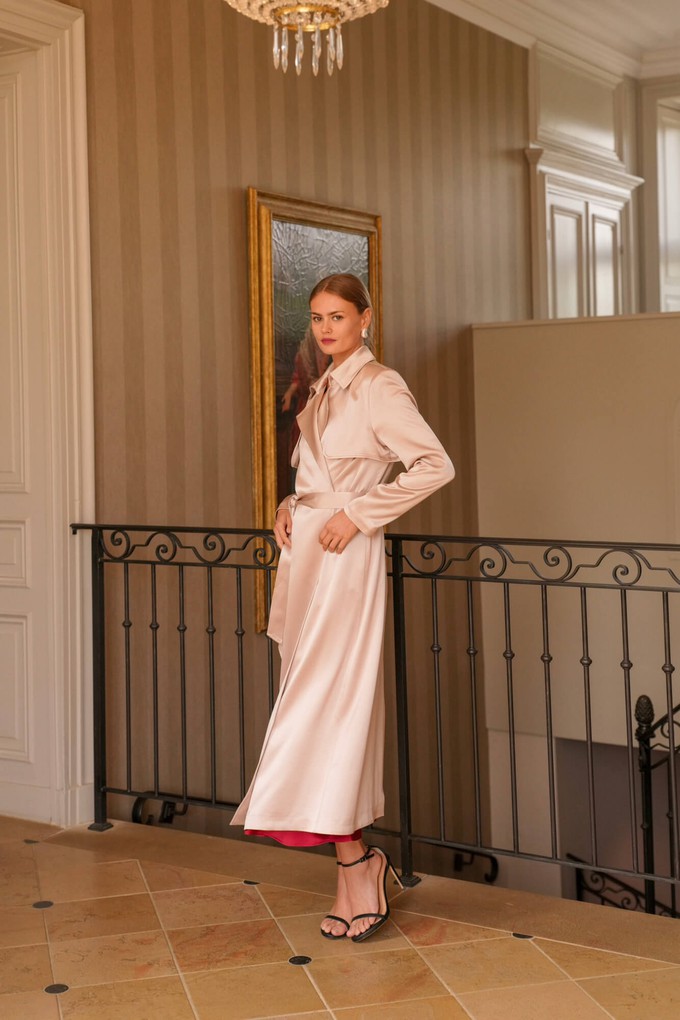 Cameron Satin Trenchcoat from GAÂLA