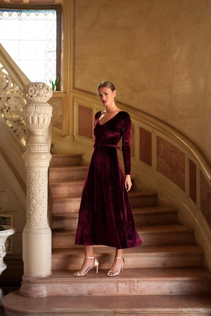Azure Velvet Dress from GAÂLA