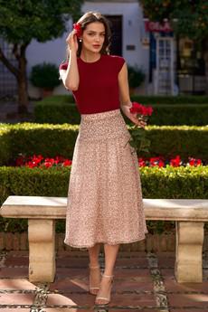 Cordelia Midi Skirt via GAÂLA