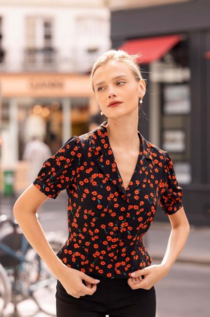 Talia Peplum Blouse from GAÂLA