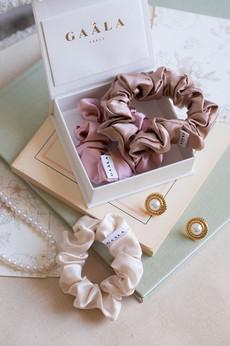Zoe Silk Scrunchie via GAÂLA