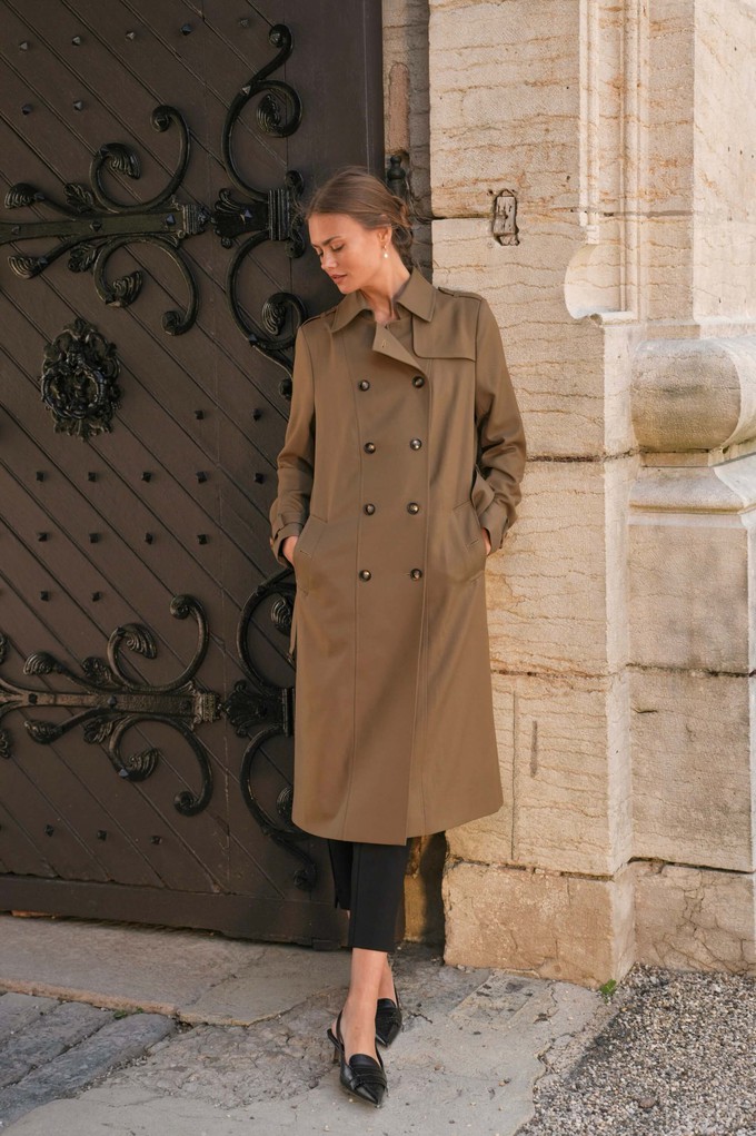 Kelianne Wool-Cotton Trench Coat from GAÂLA