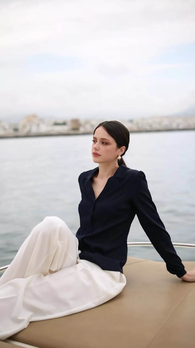 Asya Stretch Silk Blouse from GAÂLA