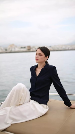 Asya Stretch Silk Blouse from GAÂLA