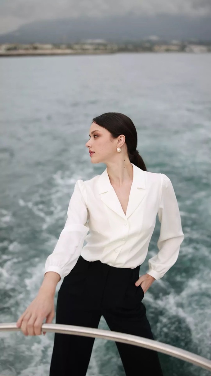 Asya Stretch Silk Blouse from GAÂLA