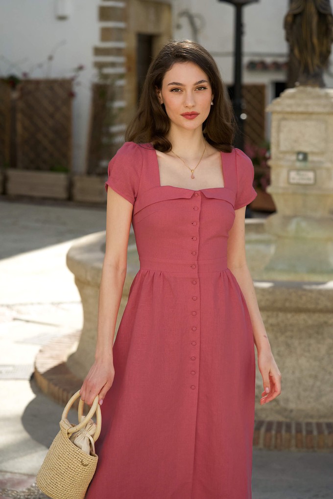 Button Down Linen Dress Estelle from GAÂLA