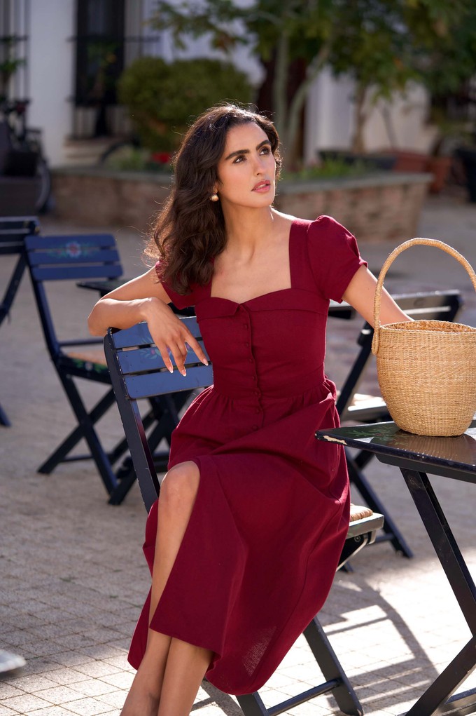 Estelle Button Down Linen Dress from GAÂLA