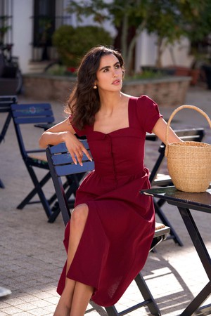 Estelle Button Down Linen Dress from GAÂLA