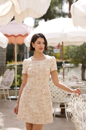 Dina Wool Tweed Dress from GAÂLA