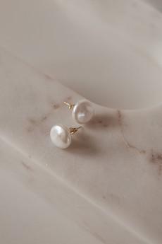 Sophia Pearl Stud Earrings via GAÂLA