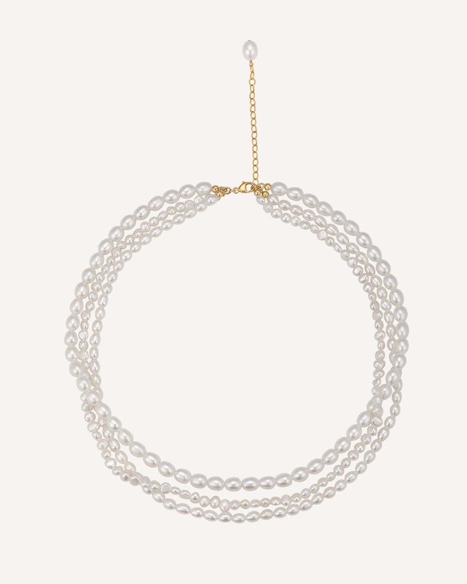 Mathilde Multistrand Pearl Necklace from GAÂLA Mathilde Multistrand Pearl Necklace from GAÂLA