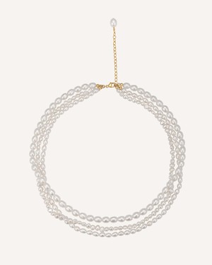 Mathilde Multistrand Pearl Necklace from GAÂLA Mathilde Multistrand Pearl Necklace from GAÂLA