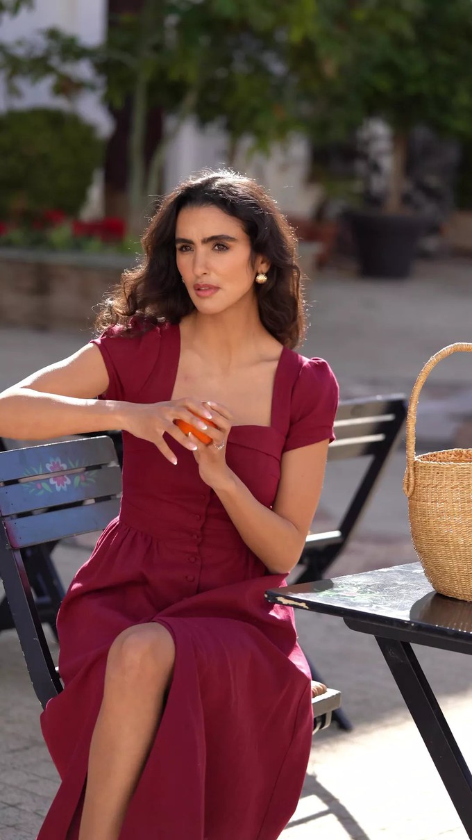 Estelle Button Down Linen Dress from GAÂLA