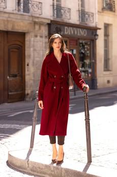 Paloma Wrap Coat via GAÂLA