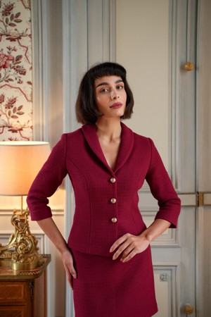 Margaux Cotton Tweed Two Piece from GAÂLA Margaux Cotton Tweed Two Piece from GAÂLA