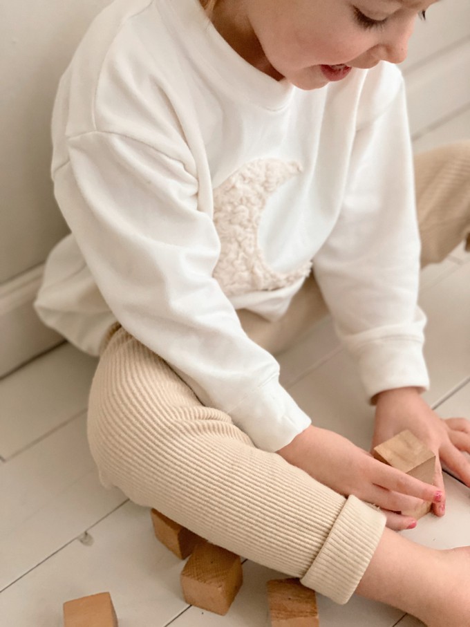 Oversize-Pullover Moon – Ecru from Glow - the store
